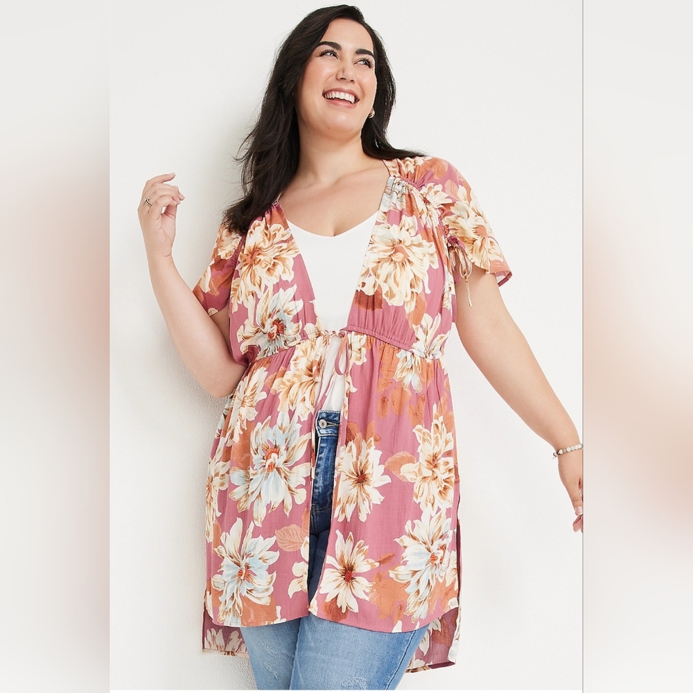 Floral Kimono Cover-Up